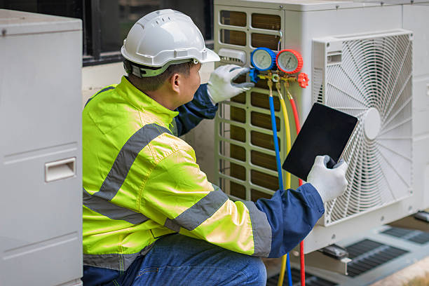 Professional Hvac technician working in Flagler Beach, FL